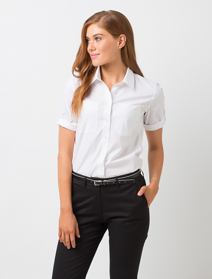 How to cut school uniform blouses for women Plus size womens tunic tops for leggings girls
